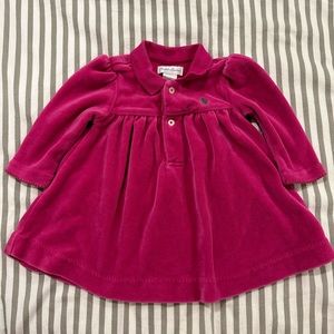 Ralph Lauren velvet Pink Dress 3M
